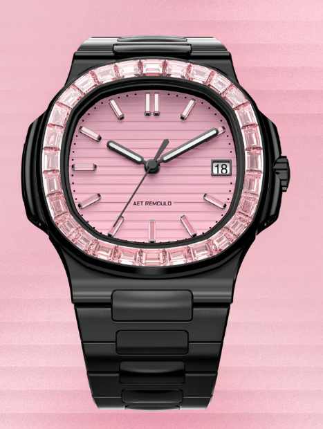 Replica Watch Patek Philippe Nautilus roseflare Black 5711 pink Diamond
